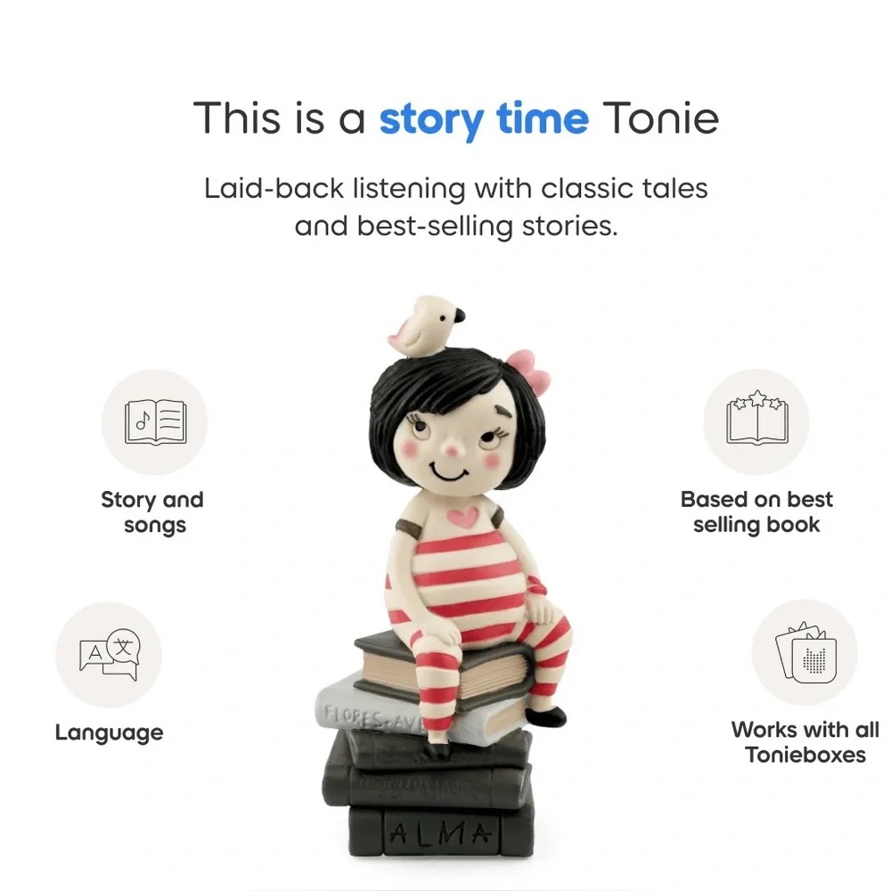 Tonies Alma and How She Got Her Name Audio Toy Figurine English and Spanish New